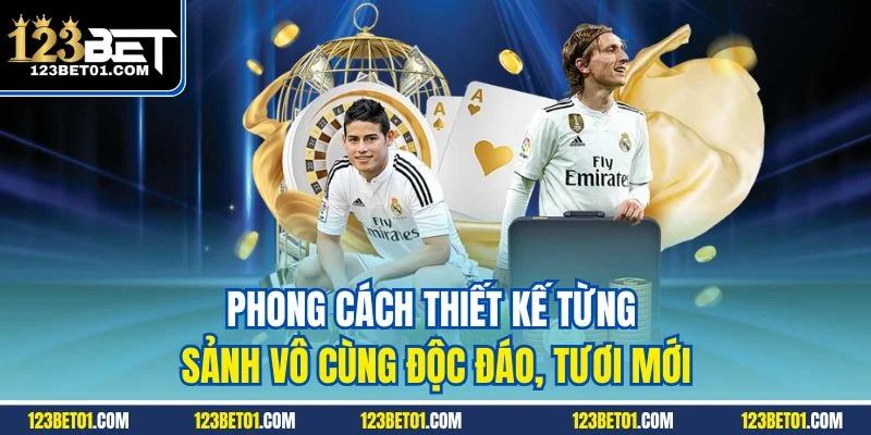 123Bet Casino - Sòng Bài Đỉnh Cao Bứt Phá Lợi Nhuận Phong cách thiết kế từng sảnh vô cùng độc đáo, tươi mới